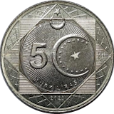 5 TL madenî para