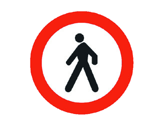 Yaya giremez levhası