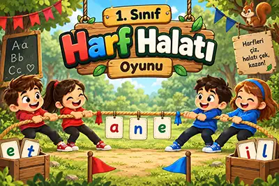 1.Sınıf - ANETİL Harf Halatı Oyunu