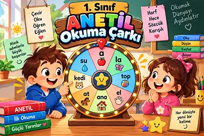 1.Sınıf - ANETİL Okuma Çarkı