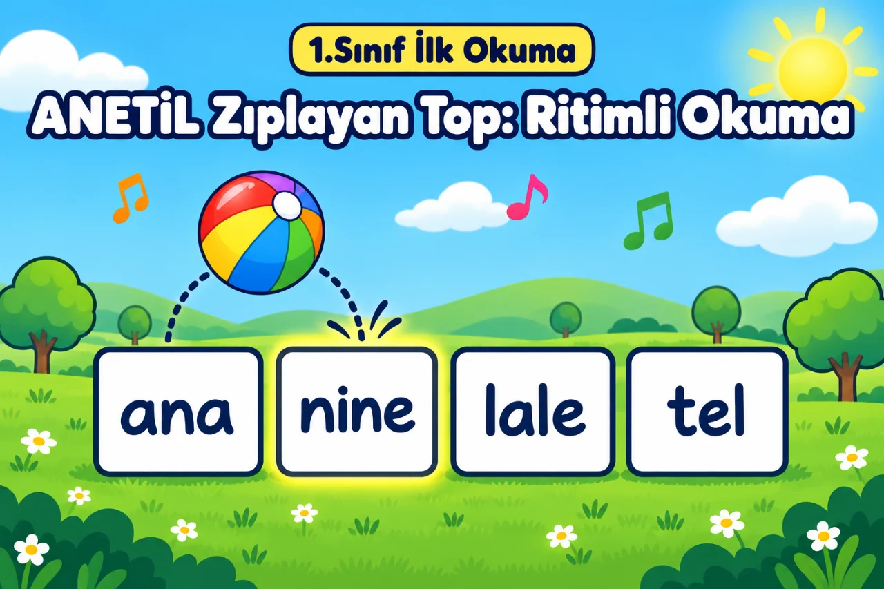 1.Sınıf - ANETİL Zıplayan Top: Ritimli Okuma