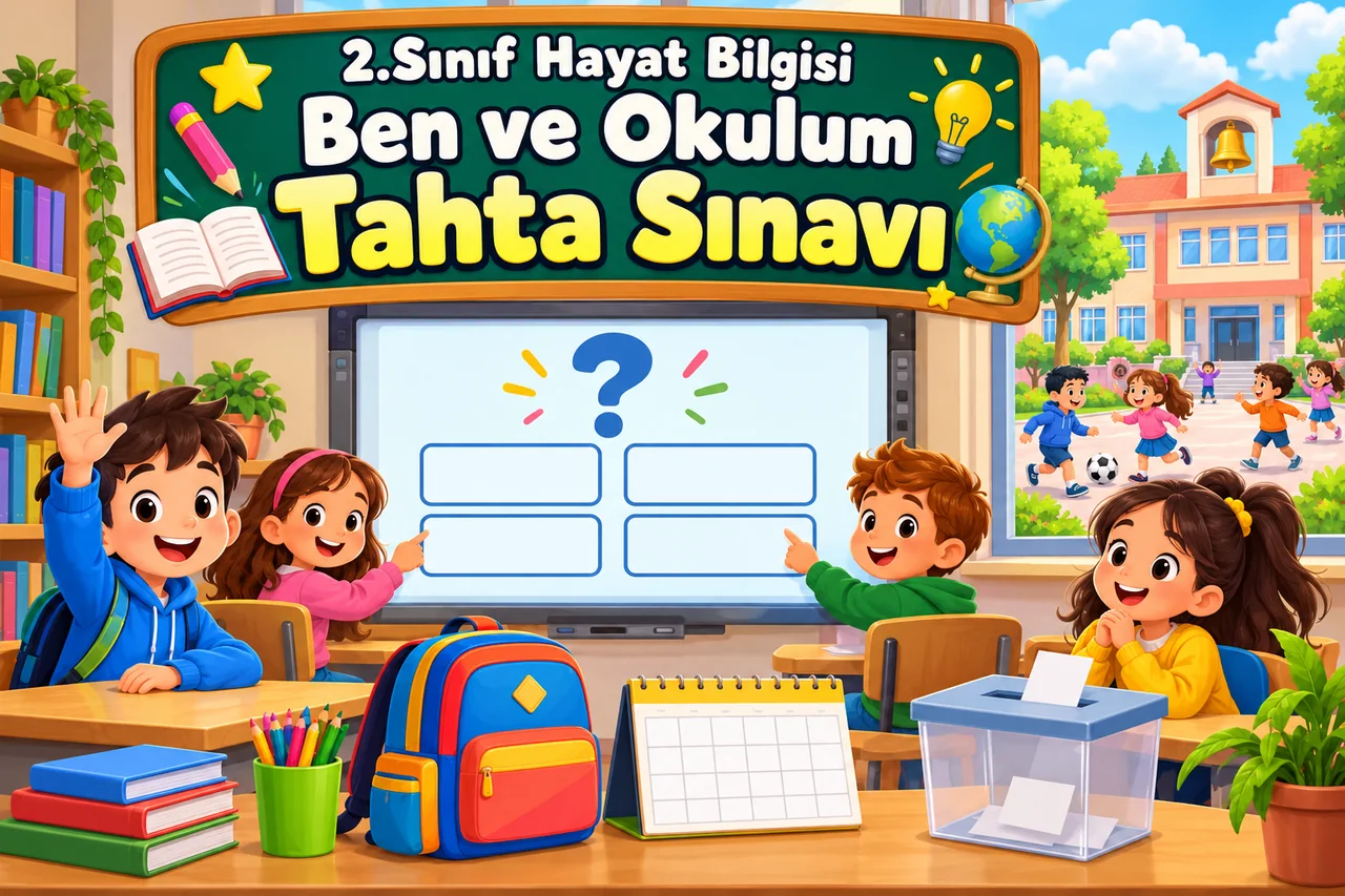 2.Sınıf Hayat Bilgisi - Ben ve Okulum: Tahta Sınavı