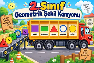 2.Sınıf Matematik - Geometrik Şekil Kamyonu