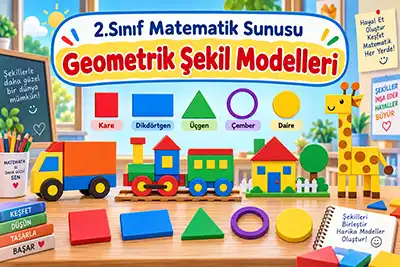 2.Sınıf Matematik - Geometrik Şekil Modelleri Ders Sunusu