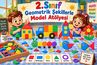 2.Sınıf Matematik - Geometrik Şekillerle Model Atölyesi