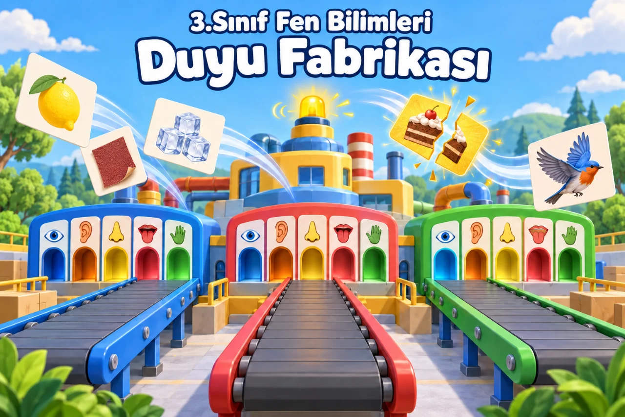 3.Sınıf Fen Bilimleri - Duyu Fabrikası Oyunu