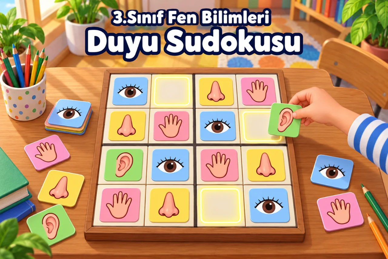 3.Sınıf Fen Bilimleri - Duyu Sudokusu