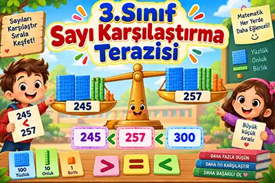 3.Sınıf Matematik - Sayıları Karşılaştırma Terazisi