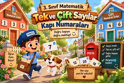 3.Sınıf Matematik - Tek ve Çift Sayılar - Kapı Numaraları