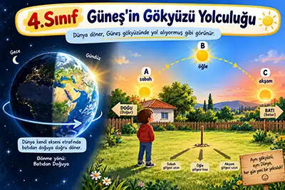4.Sınıf Fen Bilimleri - Güneş'in Gökyüzü Yolculuğu