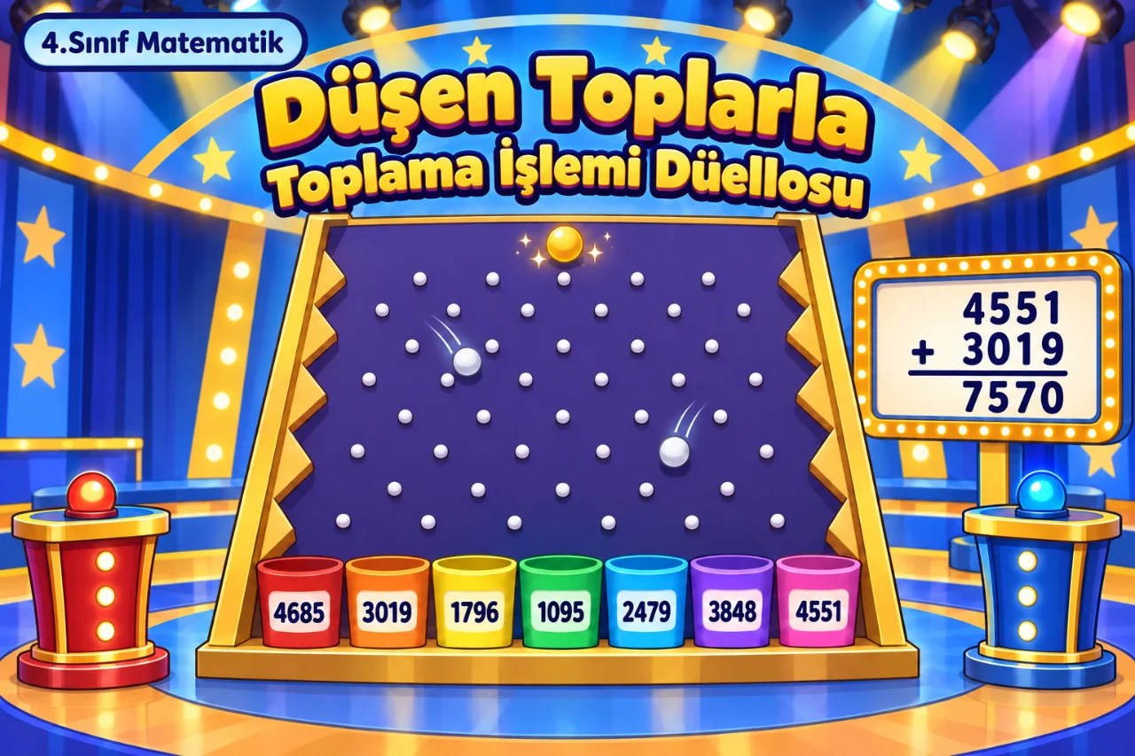 4.Sınıf Matematik - Düşen Toplarla Toplama İşlemi Düellosu