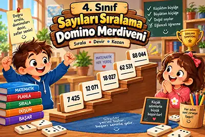 4.Sınıf Matematik - Sayıları Sıralama - Domino Merdiveni