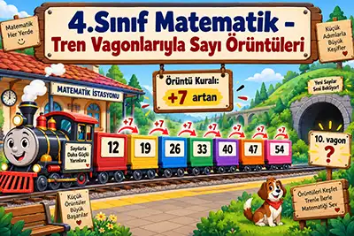 4.Sınıf Matematik - Tren Vagonlarıyla Sayı Örüntüleri