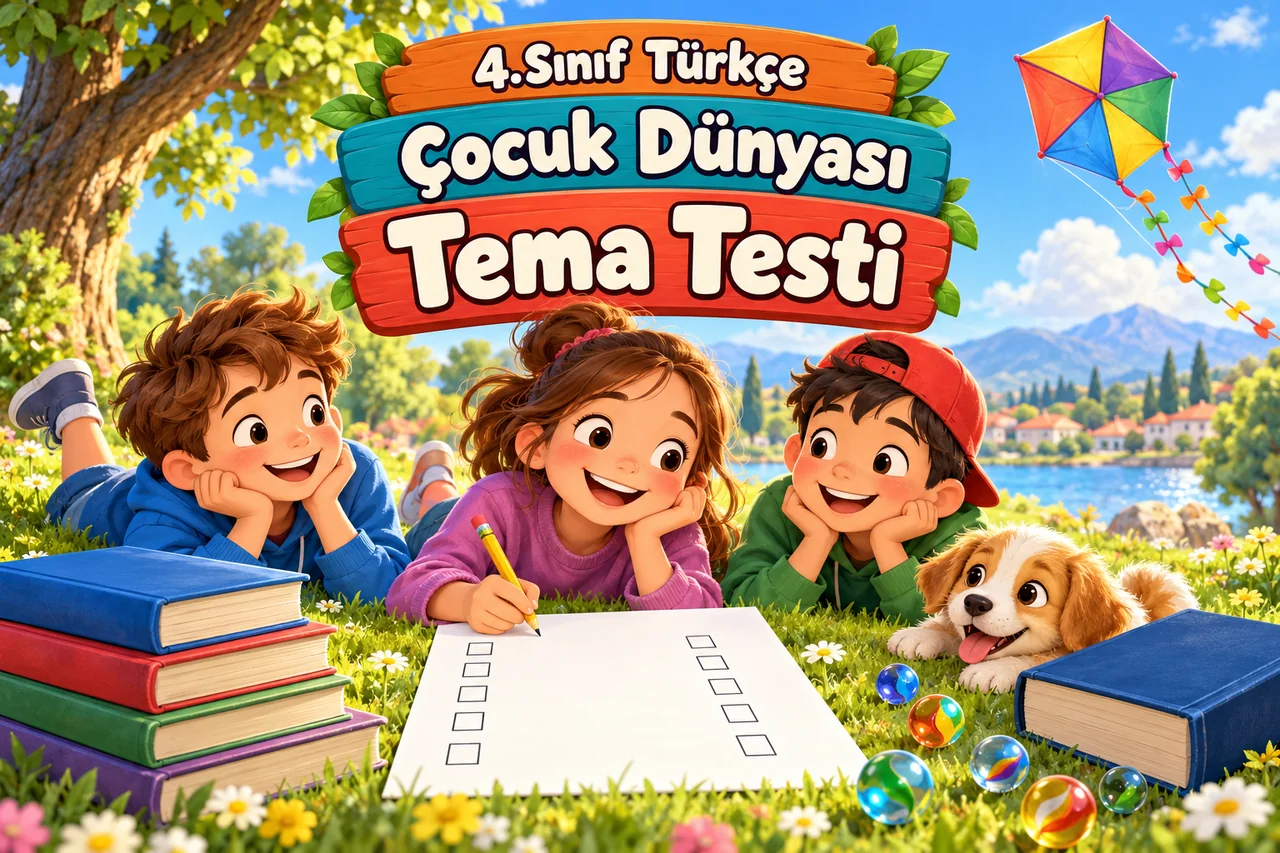4.Sınıf Türkçe - Çocuk Dünyası: Tema Testi
