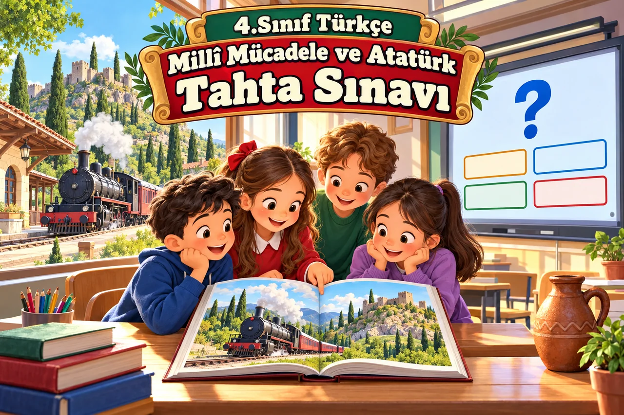 4.Sınıf Türkçe - Millî Mücadele ve Atatürk: Tahta Sınavı