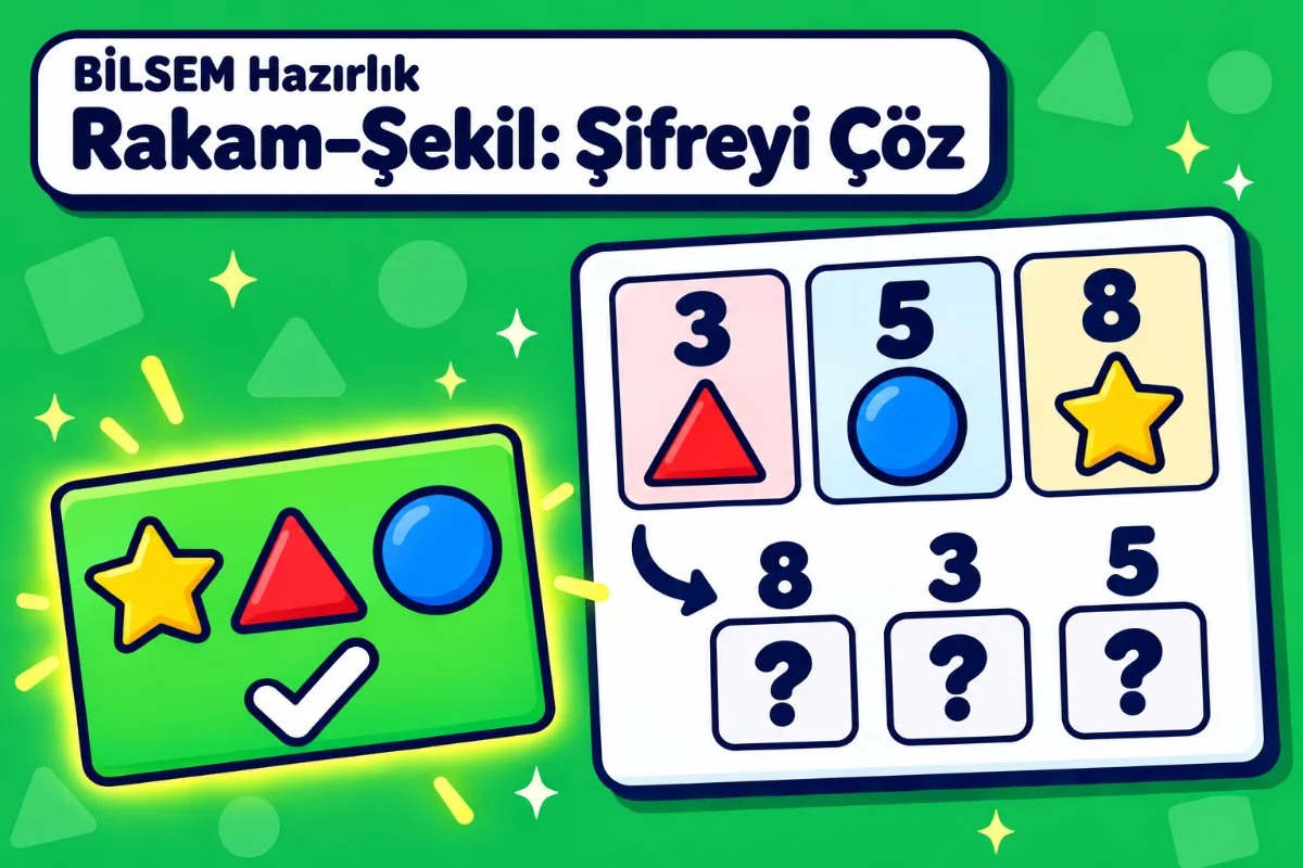 BİLSEM Hazırlık - Rakam–Şekil: Şifreyi Çöz