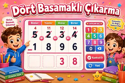 Dört Basamaklı Çıkarma İşlemi