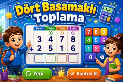 Dört Basamaklı Toplama İşlemi