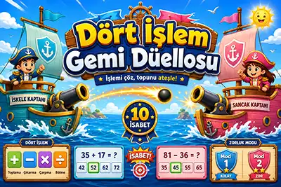 Dört İşlem - Gemi Düellosu