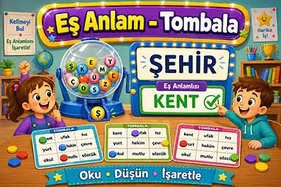 Eş Anlamlı Tombala