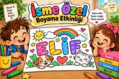 İsim Boyama Etkinliği